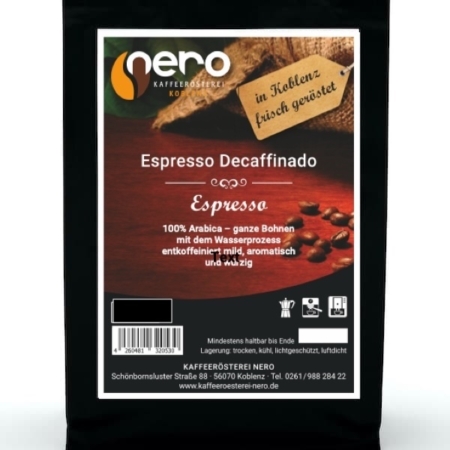 Espresso decaf Wasserprozess