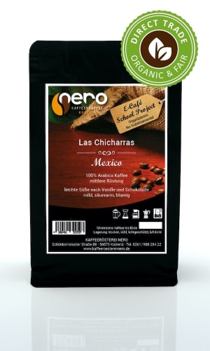 Las Chicharras – Single Origin aus Mexiko. Sanft & aromatisch mit Noten von Karamell, Haselnuss & Zitrus. Perfekt für Filterkaffee & milden Espresso. Jetzt entdecken!