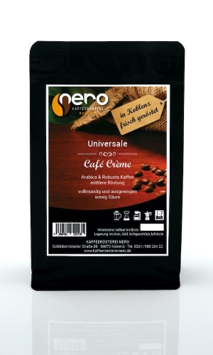 Kaffeemischung Universale – 70 % Arabica (Kolumbien, Brasilien) & 30 % Robusta (Indien). Vollmundig, schokoladig & vielseitig. Perfekt für Espresso & Vollautomaten!