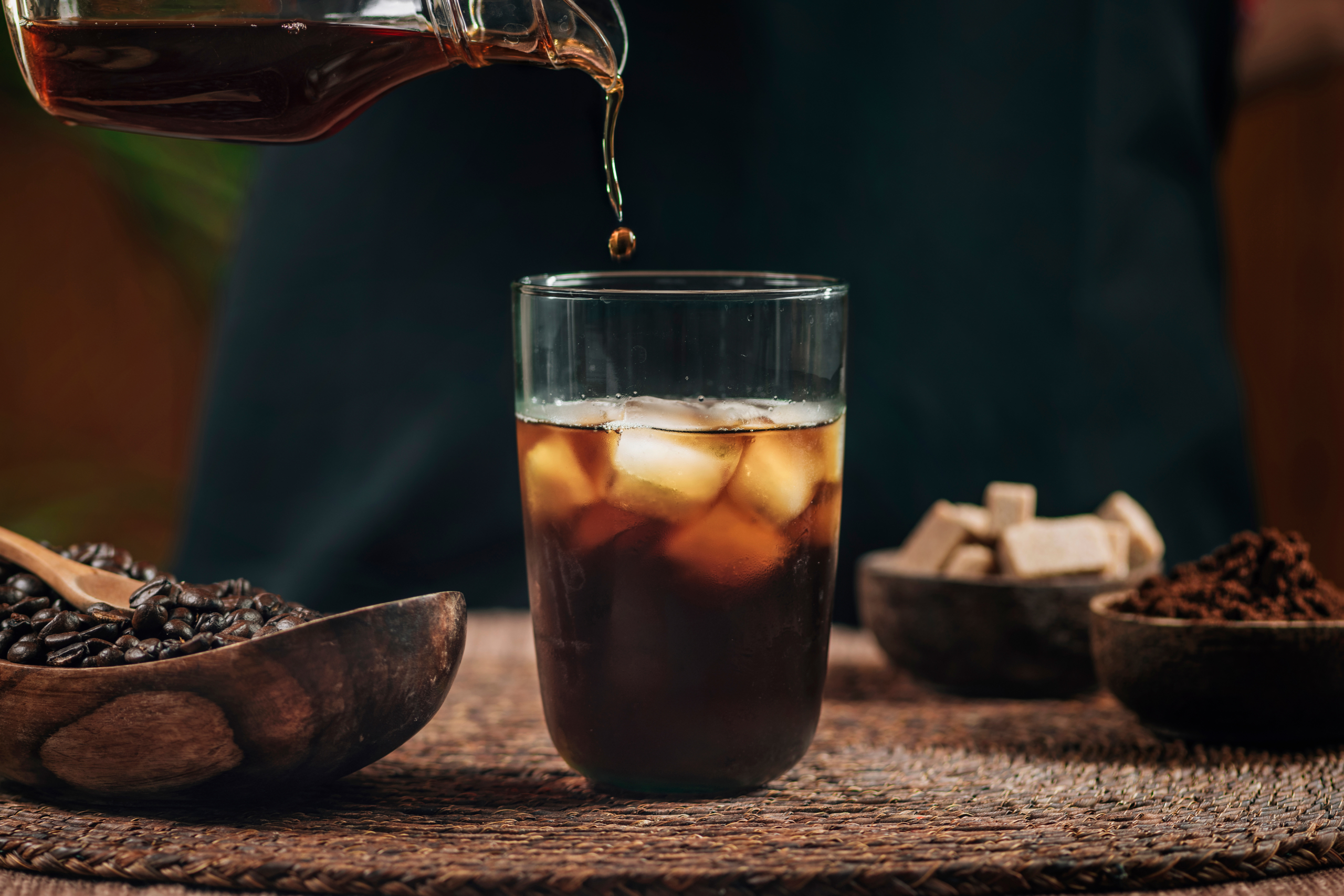 blick auf einen cold brew