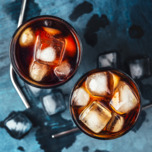 blick auf coldbrew glässer