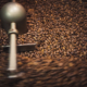 blick auf Kaffeebohnen die grade auskühlen
