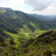 blick in die berge der anden