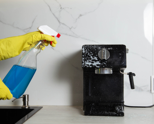 reinigen einer kaffeemaschine
