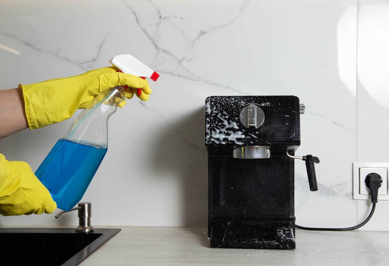 reinigen einer kaffeemaschine