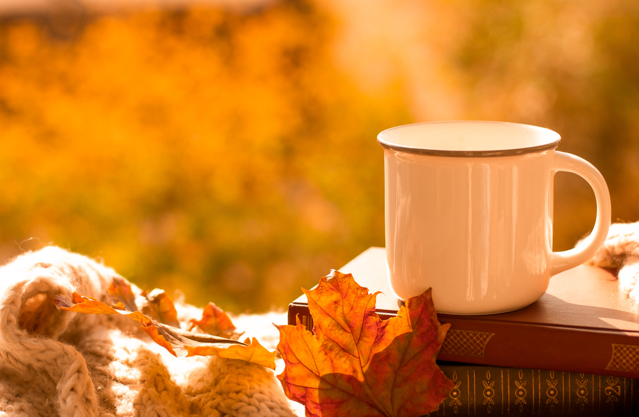 Kaffee auch im Herbst ein erstklassiger Genuss kaffee im herbst sinnbild