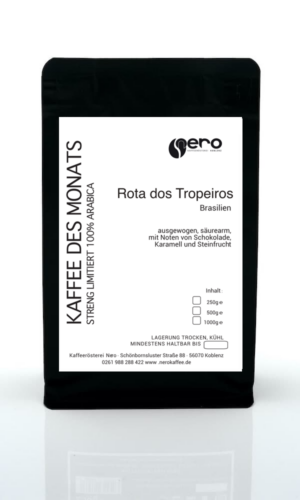 Brasilien Rota dos Tropeiros Kaffee der Kaffeerösterei Nero, geröstet in Koblenz