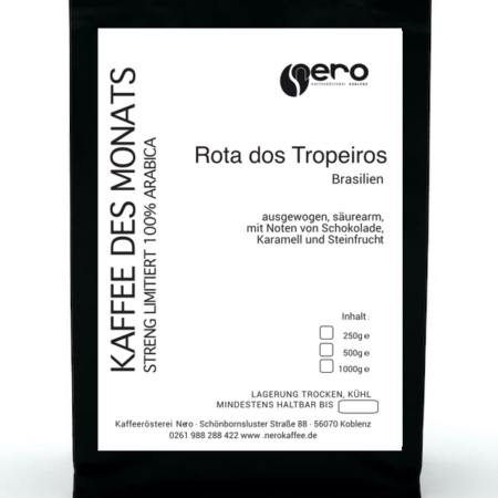Brasilien Rota dos Tropeiros Kaffee der Kaffeerösterei Nero, geröstet in Koblenz
