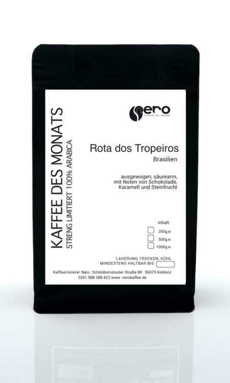 Brasilien Rota dos Tropeiros Kaffee der Kaffeerösterei Nero, geröstet in Koblenz